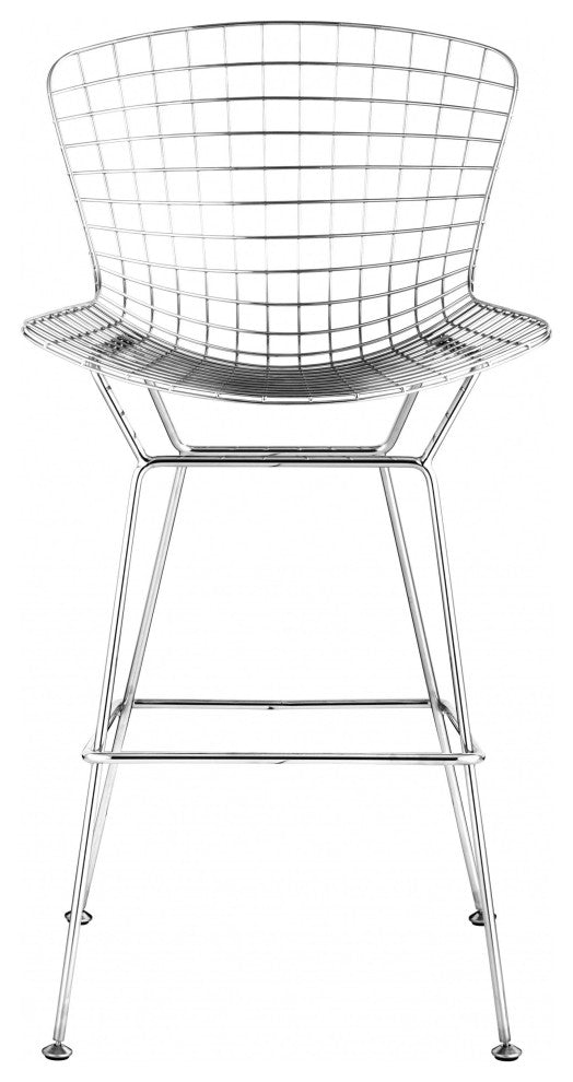 Wire Bar Chair, Set of 2 Chrome