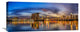 "Sunset By The Bay" Stretched Canvas Giclee by Zexsen Xie, 30x13"