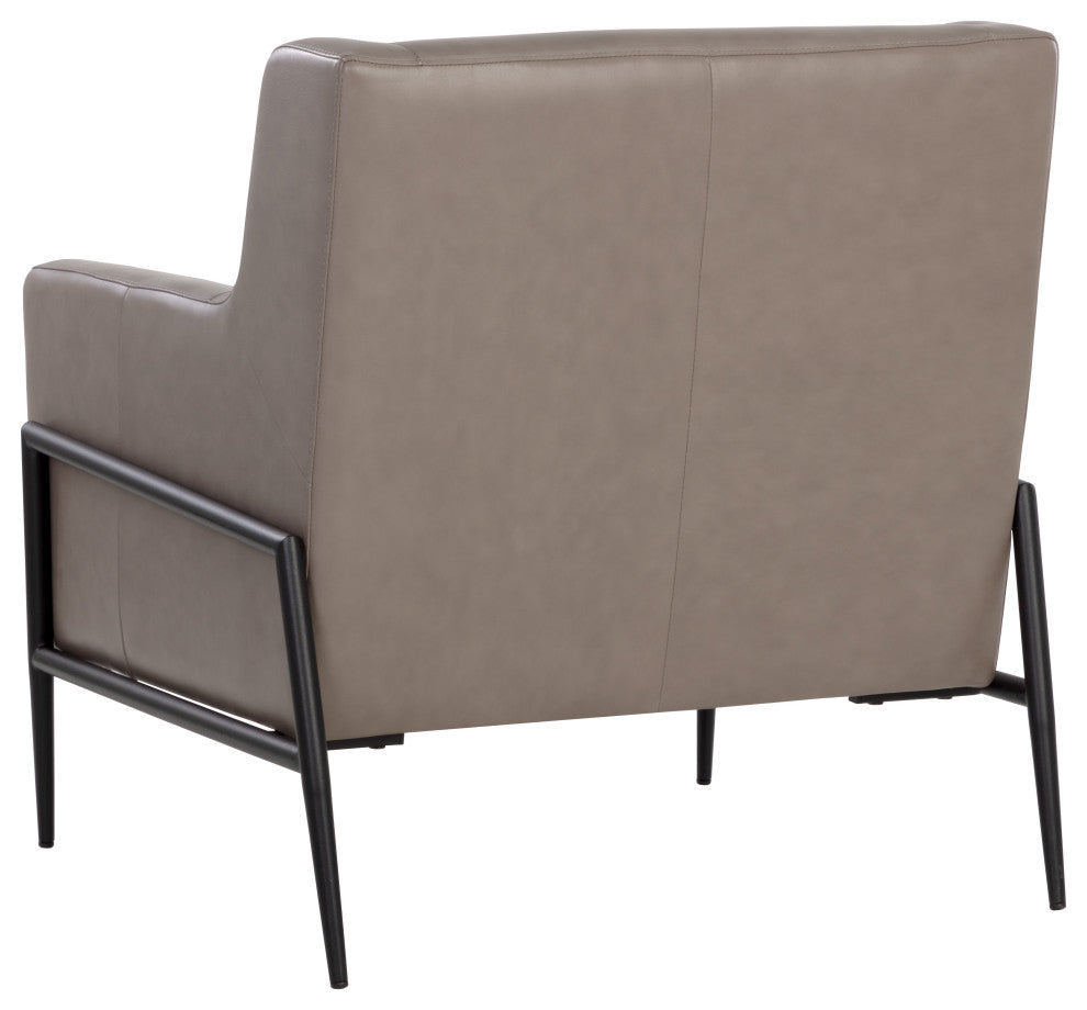 Talula Lounge Chair Alpine Grey Leather