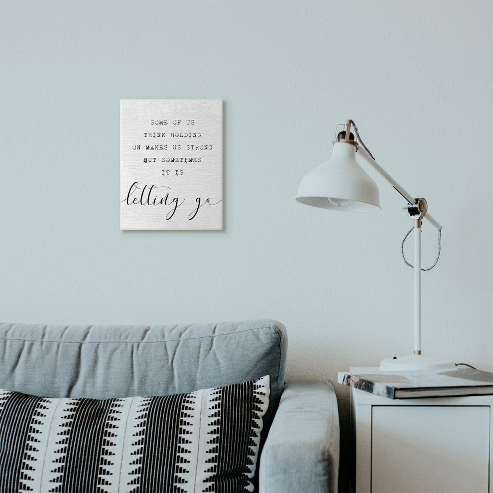 Letting Go Family Inspirational Word Paper Design, 10"x15"