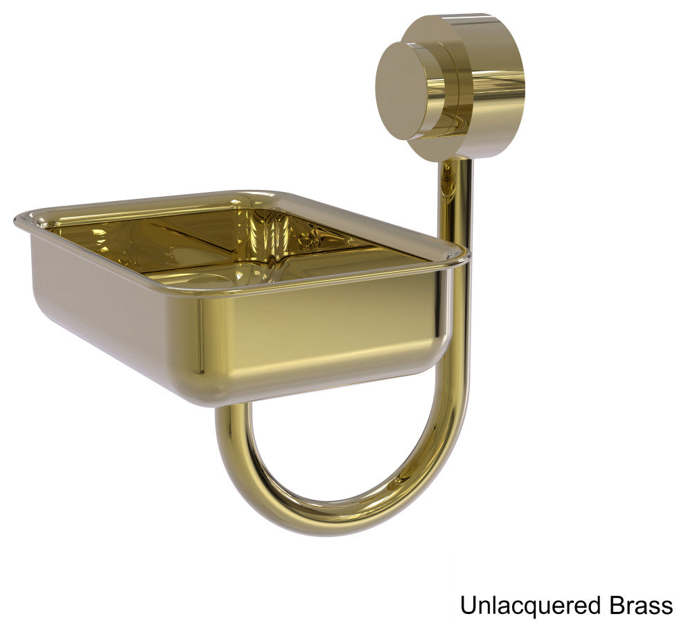 Venus Wall Mount Soap Dish, Unlacquered Brass