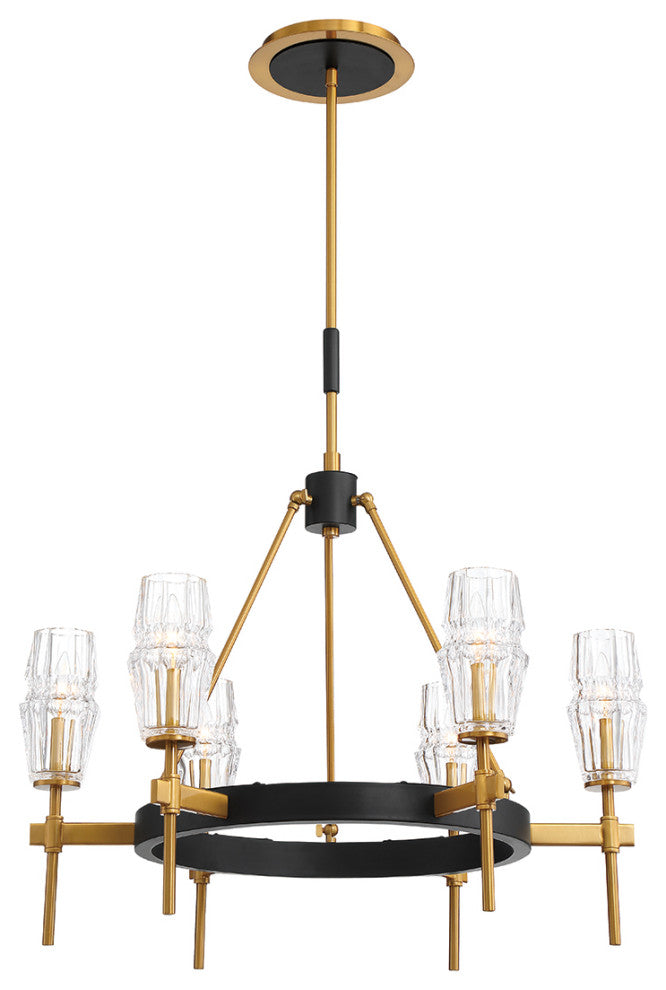 Eurofase 35939-016 6-Light Chandelier, Gladstone