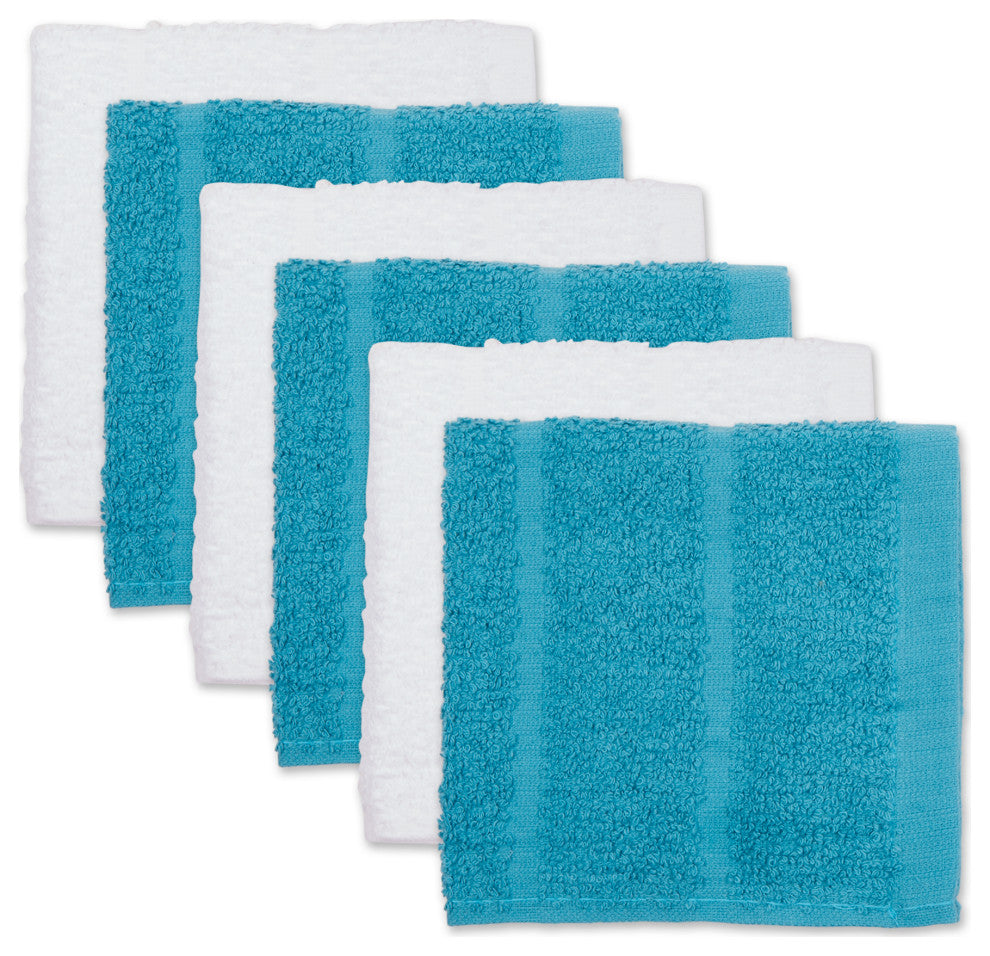 Storm Blue Basic Chef Terry Dishcloth (Set of 6)