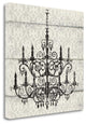 "Italy Chandelier II" By Piper Ballantyne, Giclee Print on Gallery Wrap Canvas