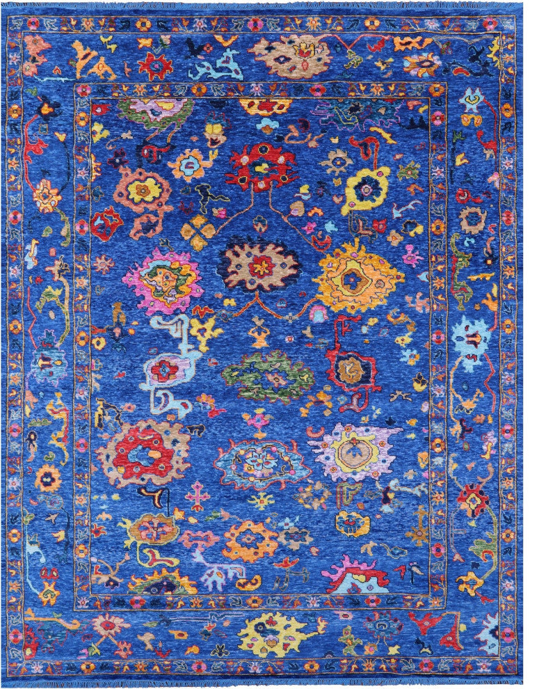 10' 2" X 13' 7" Turkish Oushak Handmade Wool Rug - Q16096