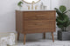 Bella 36" Bathroom Vanity, Walnut Brown With Backsplash