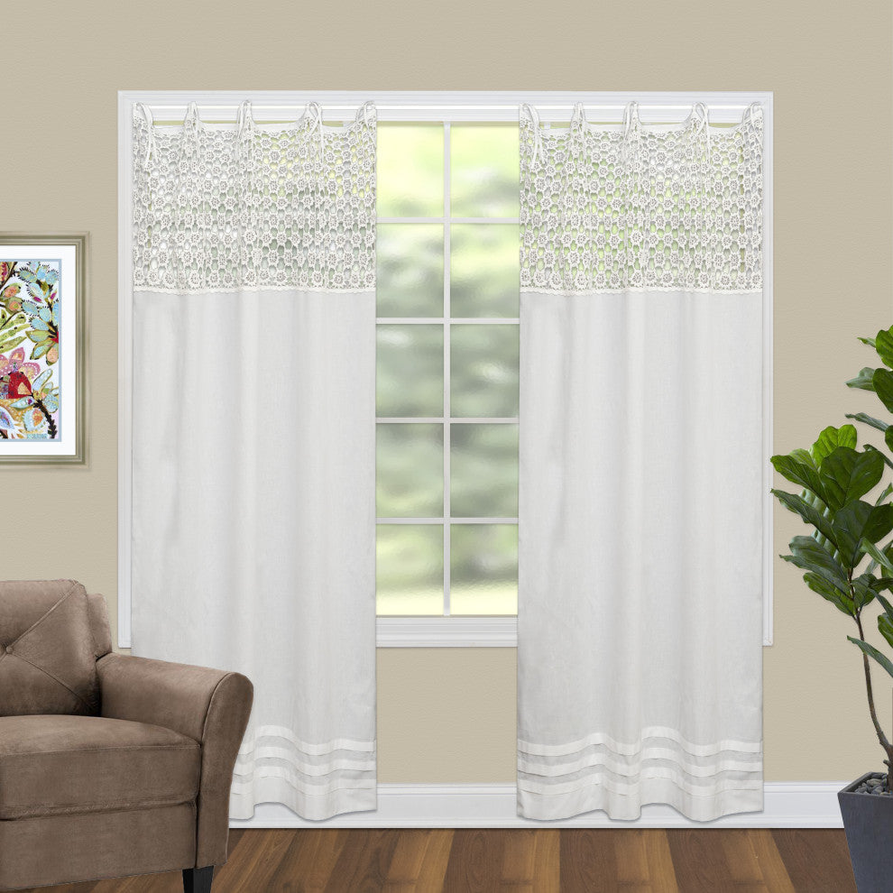 Crochet Envy 45x63 Panel, White