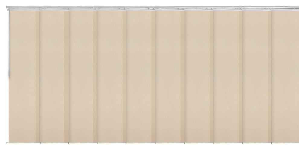 Maxene 10-Panel Track Extendable Vertical Blinds 120-218"W