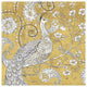 "Color my World Ornate Peacock I Gold" Paper Print by Daphne Brissonnet, 38"x38"