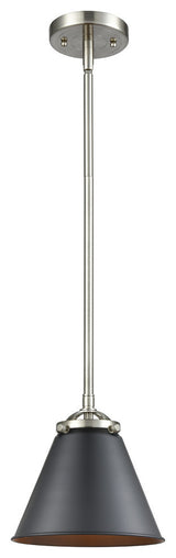 Appalachian 1-Light Mini Pendant, Brushed Satin Nickel, Matte Black