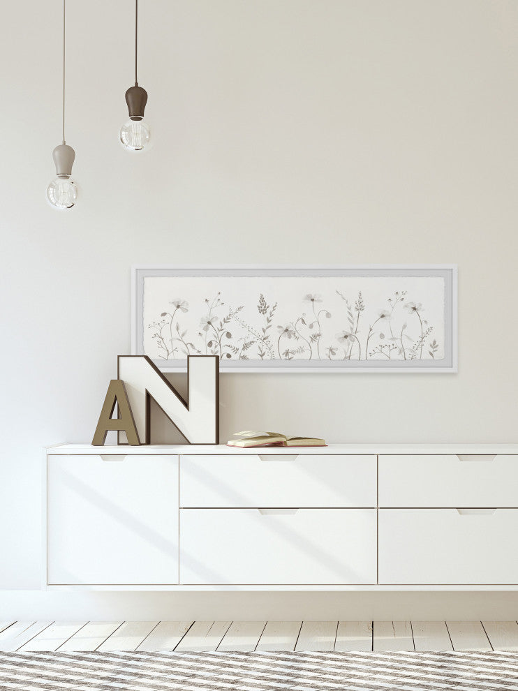 "Mixed Flowers" Framed Painting Print