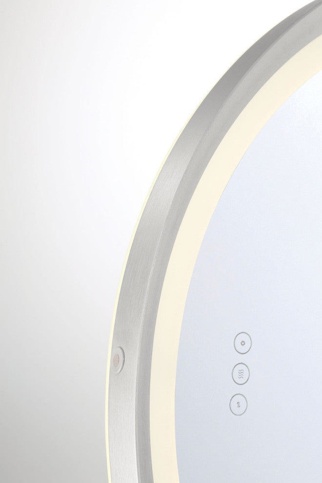 Artell Square Mirror - 32" x 32", Brushed Silver