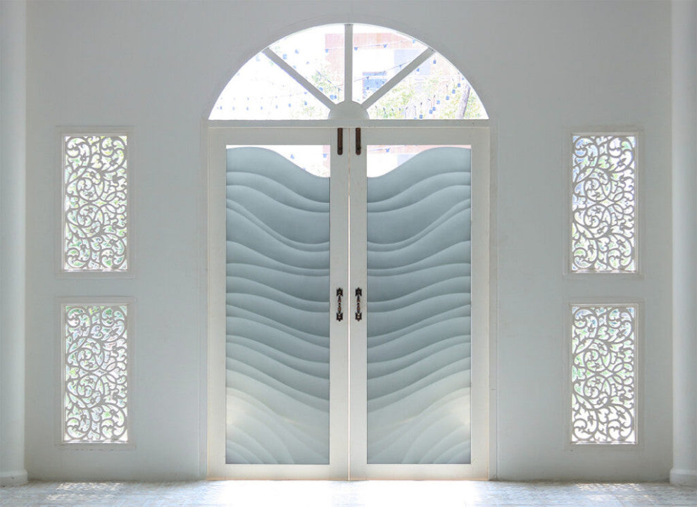 Interior Prehung Door or Interior Slab Door - Dreamy Waves - Primed - 24" x...