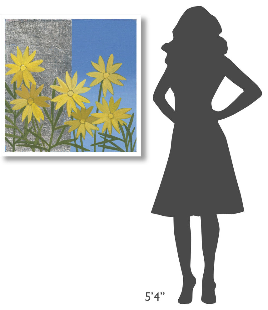 "Coreopsis II" Digital Paper Print by Kathrine Lovell, 32"x32"