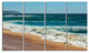 "Ideal Blue Atlantic Beach in Summertime" Seascape Wall Art, 4 Panels, 48"x28"