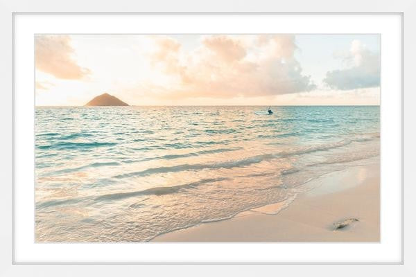 "Fluffy Rises" Framed Painting Print, 24"x16"