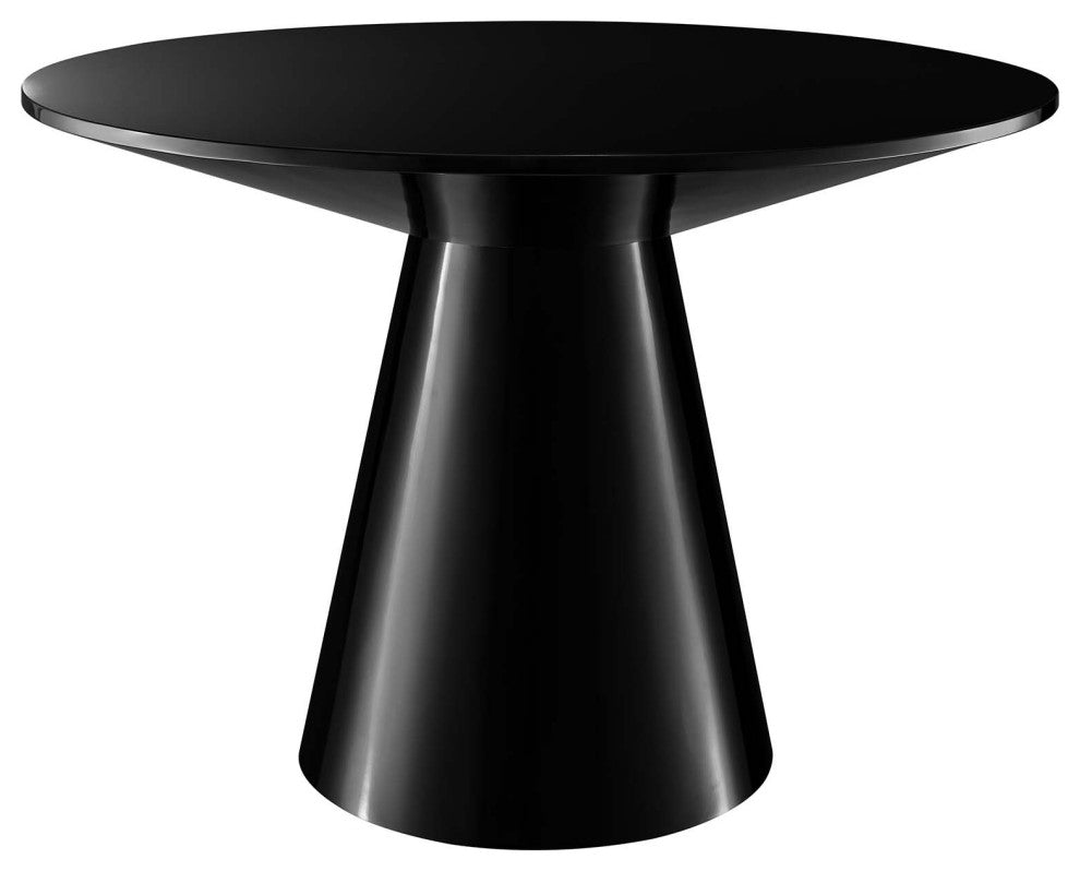 Provision 47" Round Dining Table, Black
