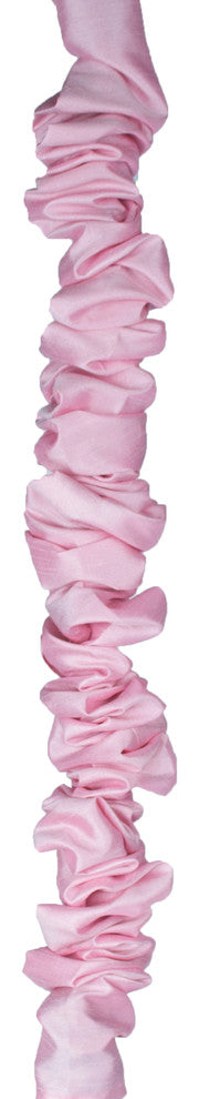 5-foot Chandelier Chain Cord Cover, Pink Faux Silk