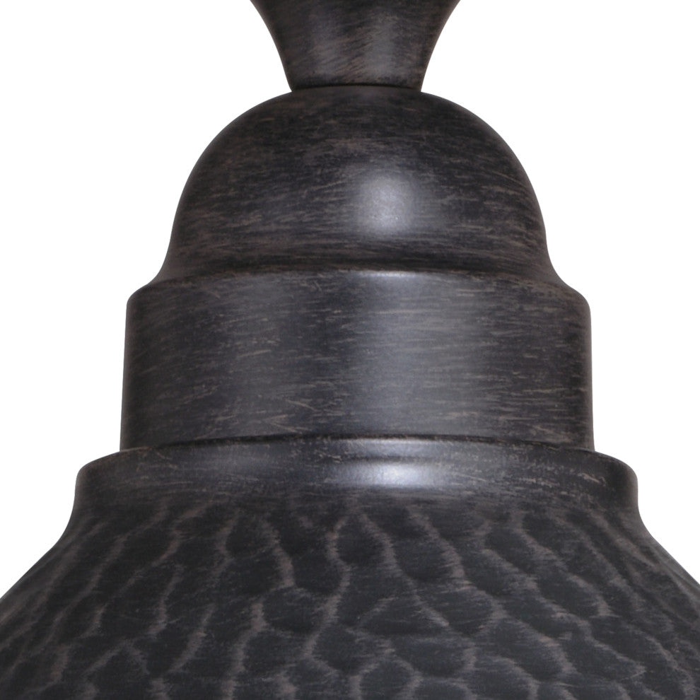 Outland 12" Outdoor Semi Flush Aged Iron and Light Gold