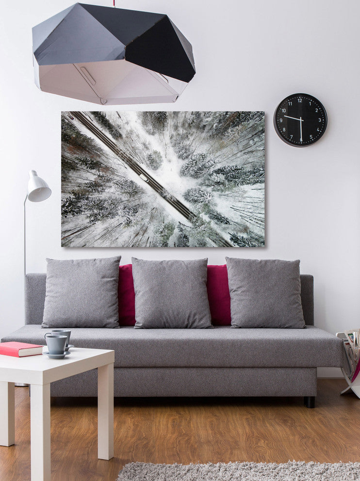 "Icy Forest" Print on Canvas by Karolis Janulis