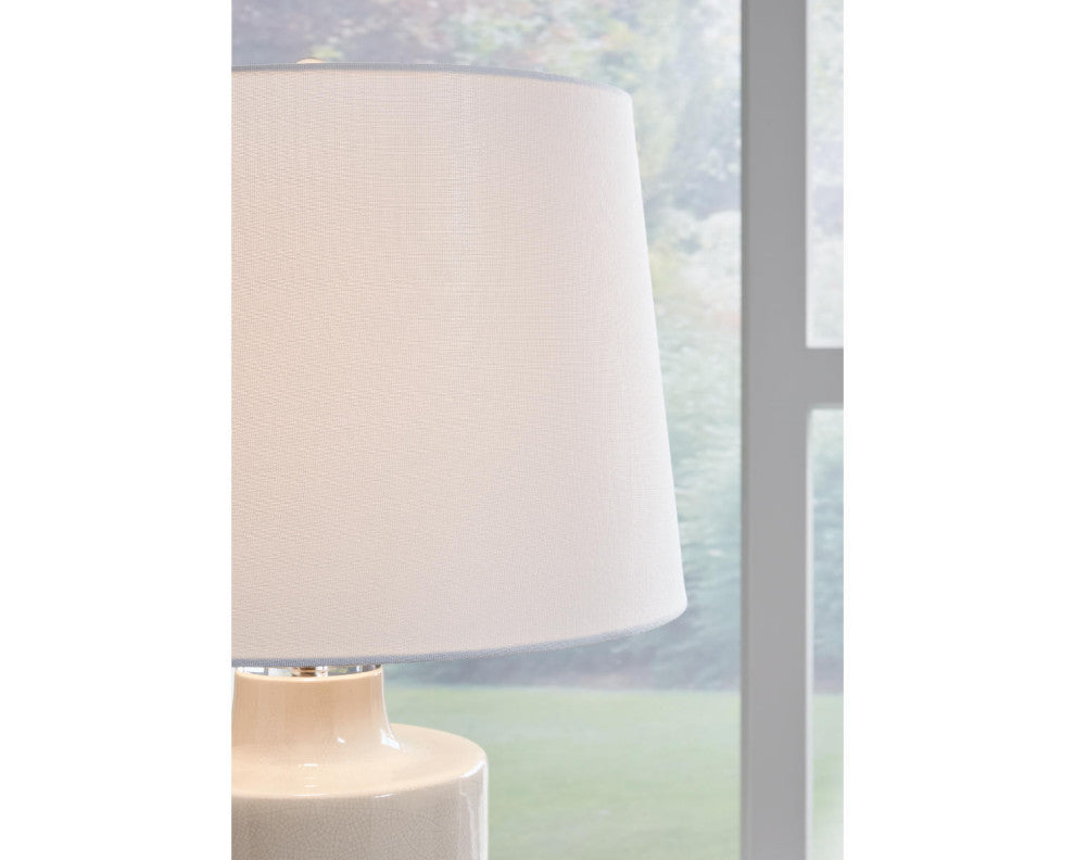 Cylener Off White Table Lamp