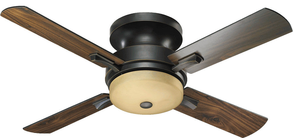 52" Davenport Hugger Ceiling Fan, Old World