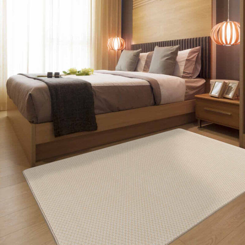 Diamond Pattern 3/8 Thick Indoor Area Rug Carpet, Honeysuckle, 8x10
