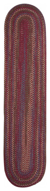 Colonial Mills Rug Worley Runner Burgundy Runner, Oval