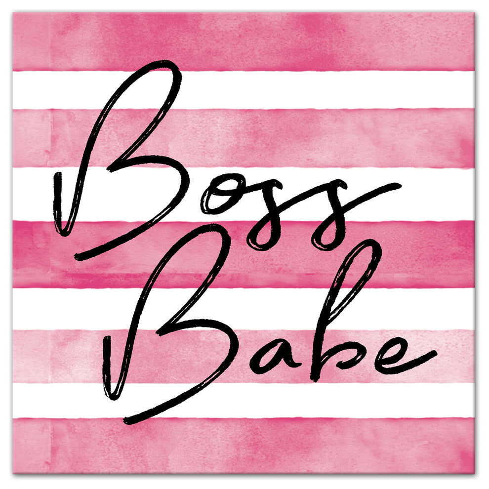 Boss Babe 16x16 Canvas Wall Art