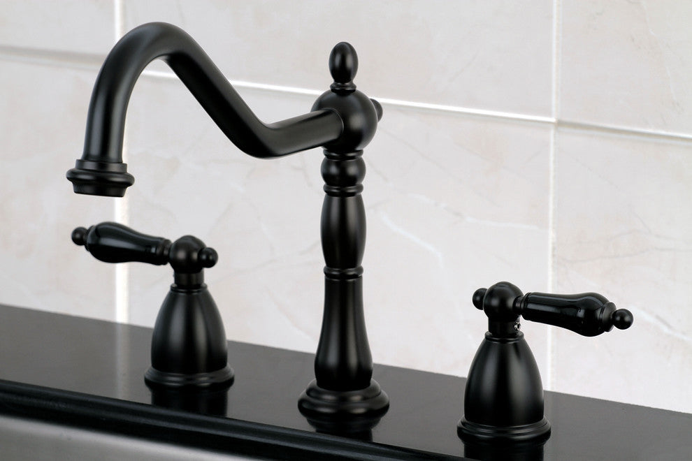 Kingston Brass Widespread Kitchen Faucet, Oil Rubbed Bronze