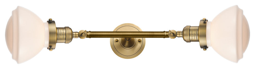 INNOVATIONS 208L-BB-G321 2-Light Bath Vanity Light Brushed Brass