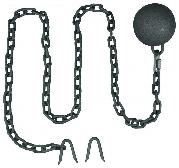 Cast Iron Cannonball Weight Gate Closer Latch Colonial Design and 5 Feet Chain