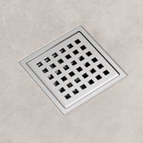 VIGO Elan Linear Shower Drain, Chrome, 4"