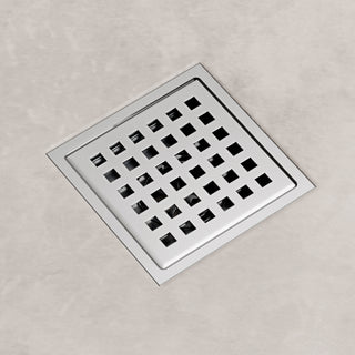 VIGO Elan Linear Shower Drain, Chrome, 4"