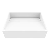 VIGO Starr 17"L x 13"W x 5"H Matte Stone Rectangular Bathroom Vessel Sink