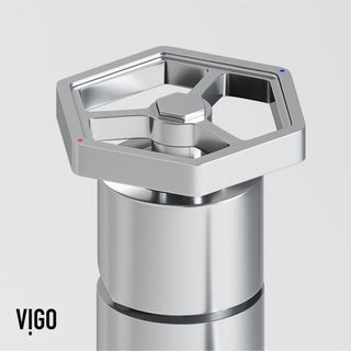 VIGO Ruxton 12" H Single Handle Single Hole Bathroom Vessel Faucet, Chrome