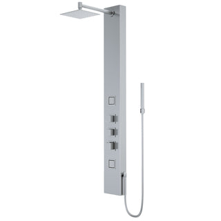 VIGO Rector 2-Jet Shower Panel with Shower Head, Stainless Steel