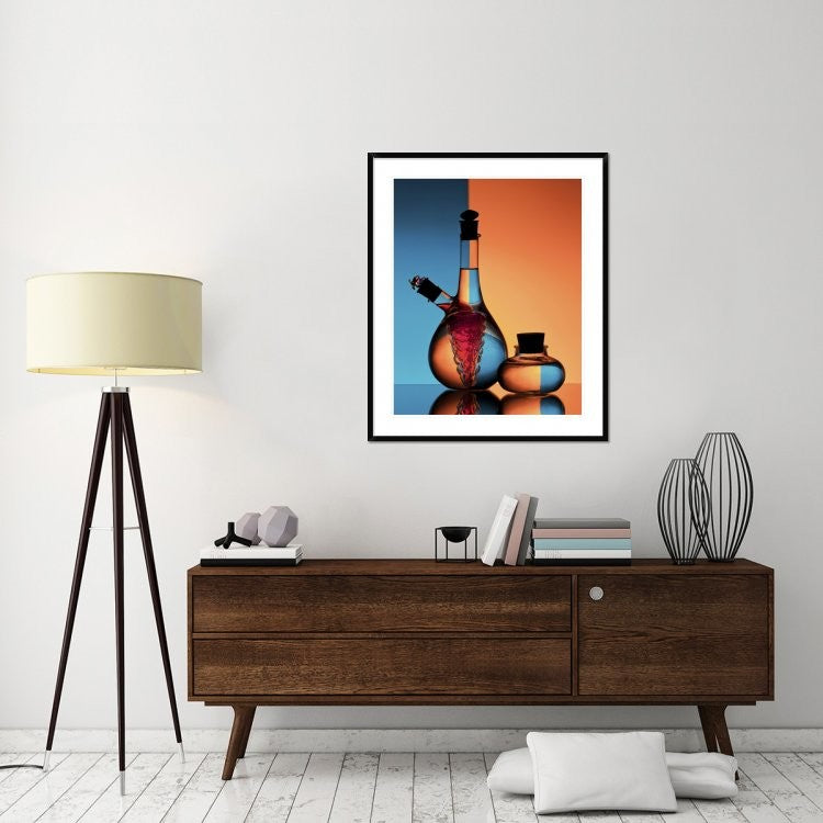 "Oil And Vinegar" Framed Digital Print by Aida Ianeva, 36x43"