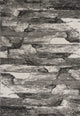 HomeRoots 8'x11' Grey Machine Woven Abstract Indoor Area Rug