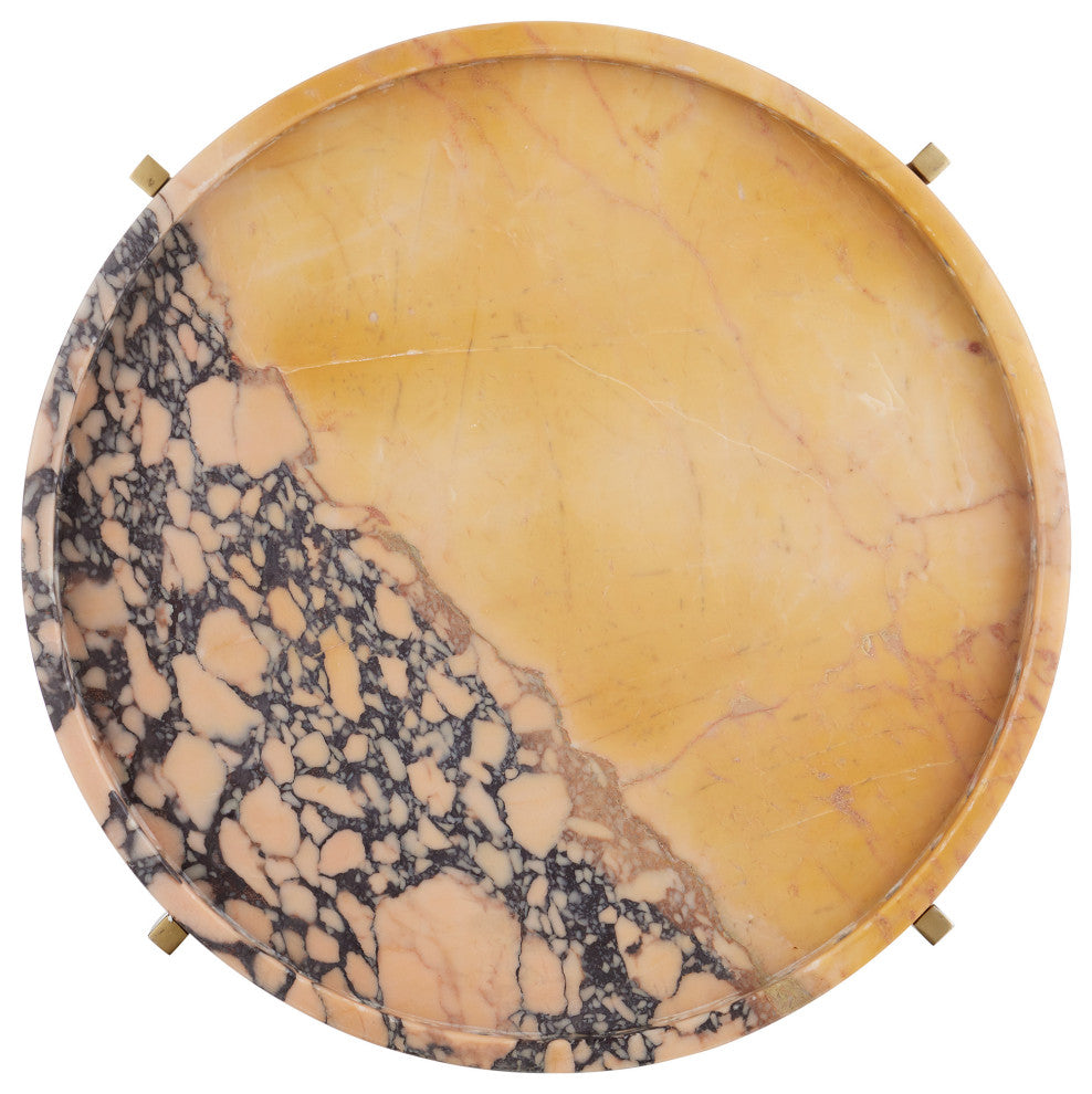 Freya Purple Breccia Accent Table