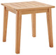 Viewscape Outdoor Patio Ash Wood End Table Natural
