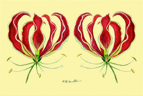 Betsy Drake Red Lily 30 X 50 Inch Comfort Floor Mat