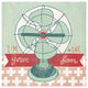 "Retro Fan" Digital Paper Print by Mary Urban, 26"x26"