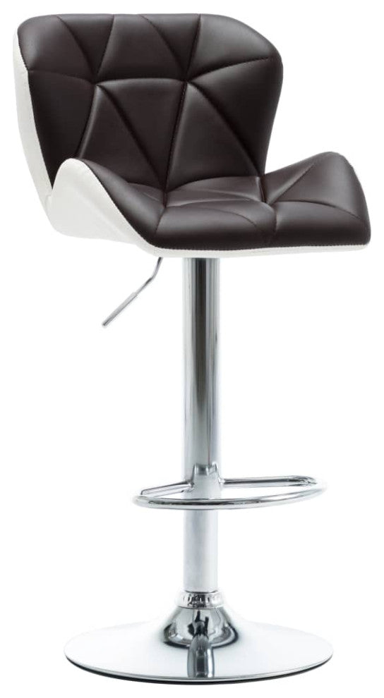 vidaXL Bar Stool Brown Faux Leather
