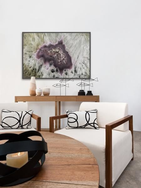"Crackled" Floater Framed Painting Print on Canvas, 36"x24"