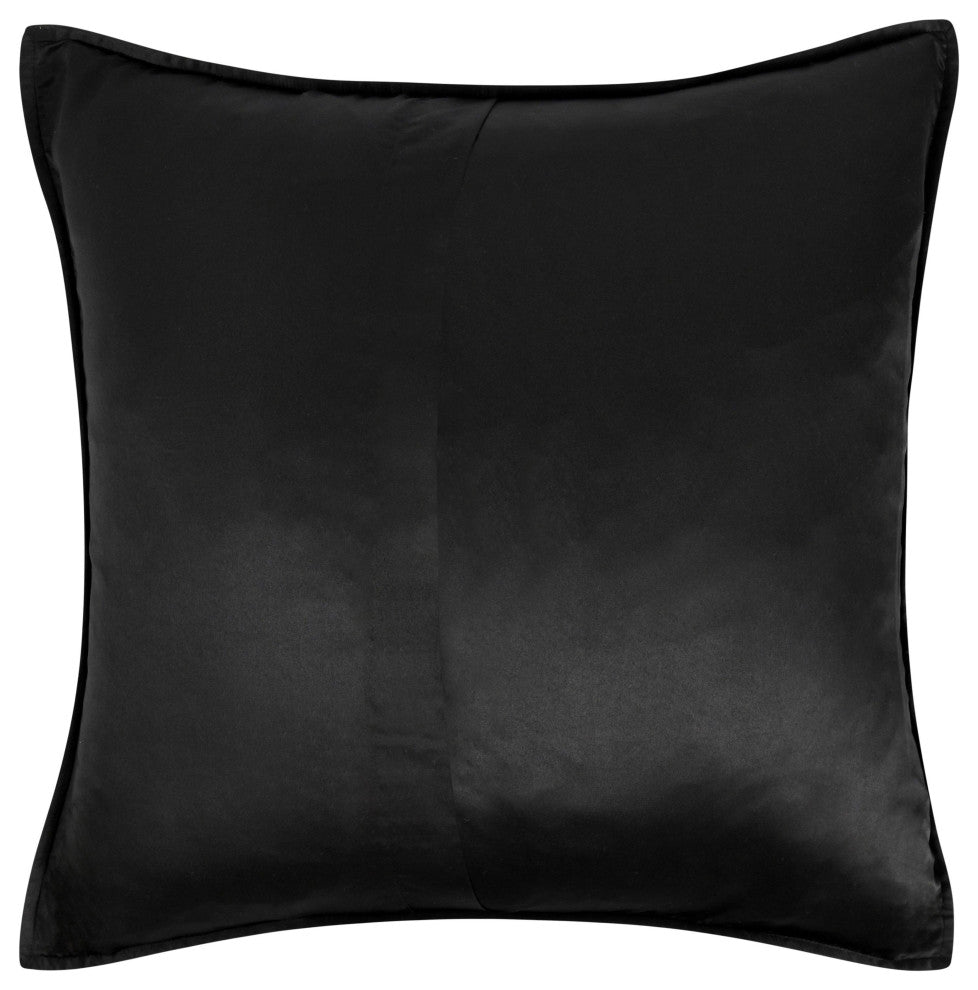 Winthrop 100% Sateen Black King Sham by Kosas Home, Black, Euro Sham