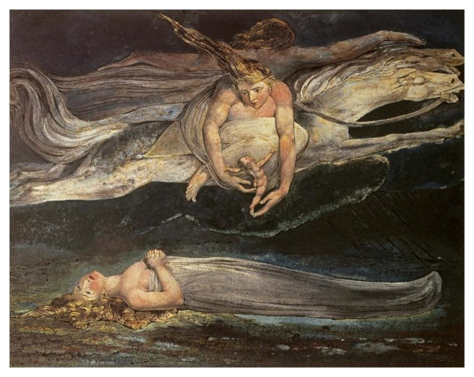 "Divine Comedy: Pity 19th C." Digital Paper Print by William Blake, 18"x15"