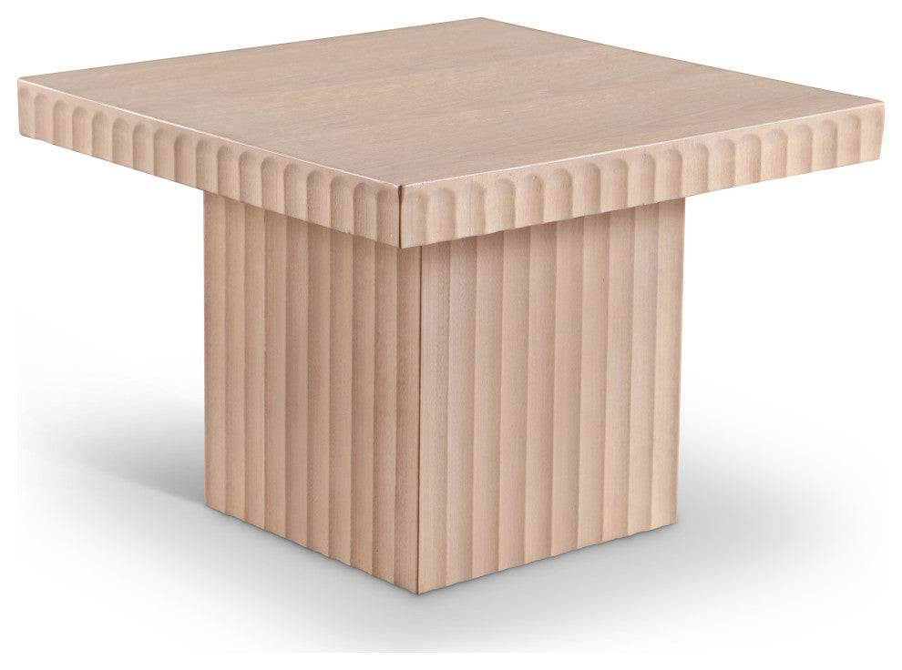 Spencer Oak Veneer Coffee Table, Natural, 15" H, 1 Piece