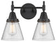 INNOVATIONS LIGHTING 447-2W-BK-G64-LED Caden 2 Light 17 inch Bath Vanity Light