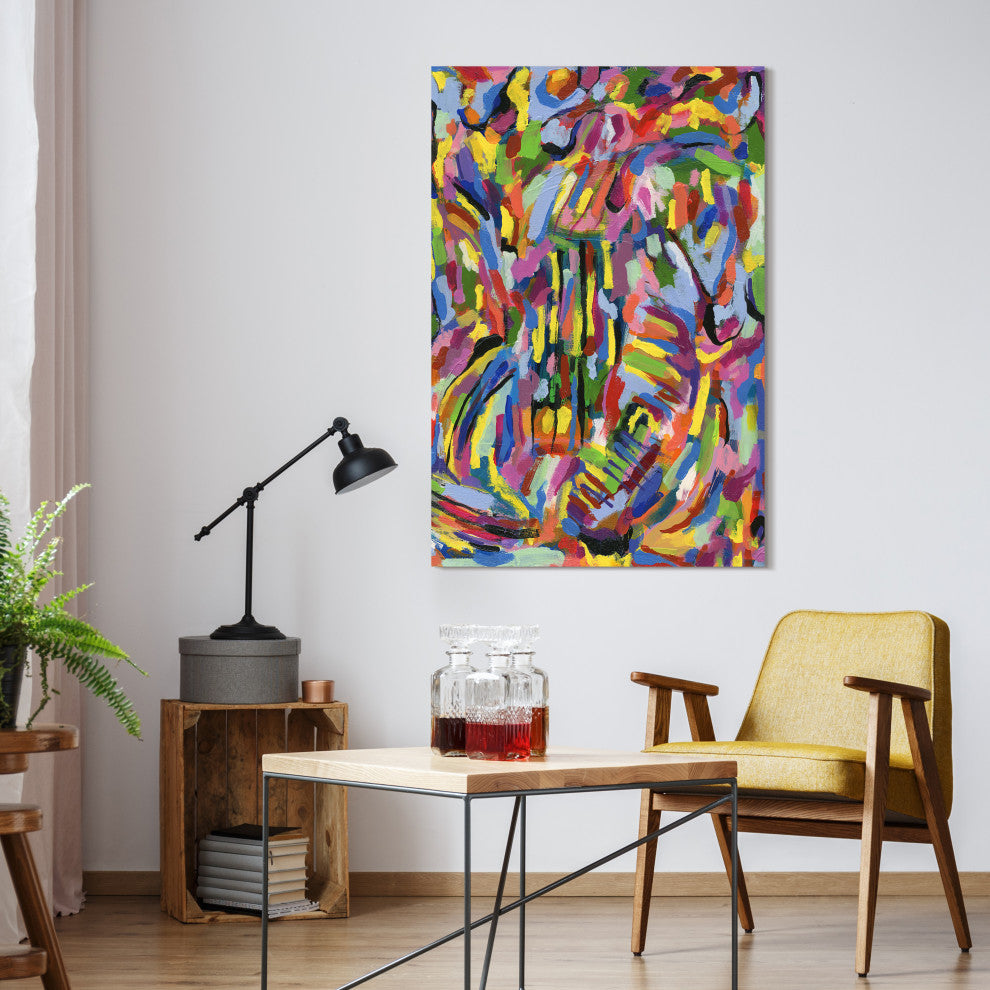"Rules of the Rainbow II" Frameless Free Floating Tempered Glass Panel Wall Art
